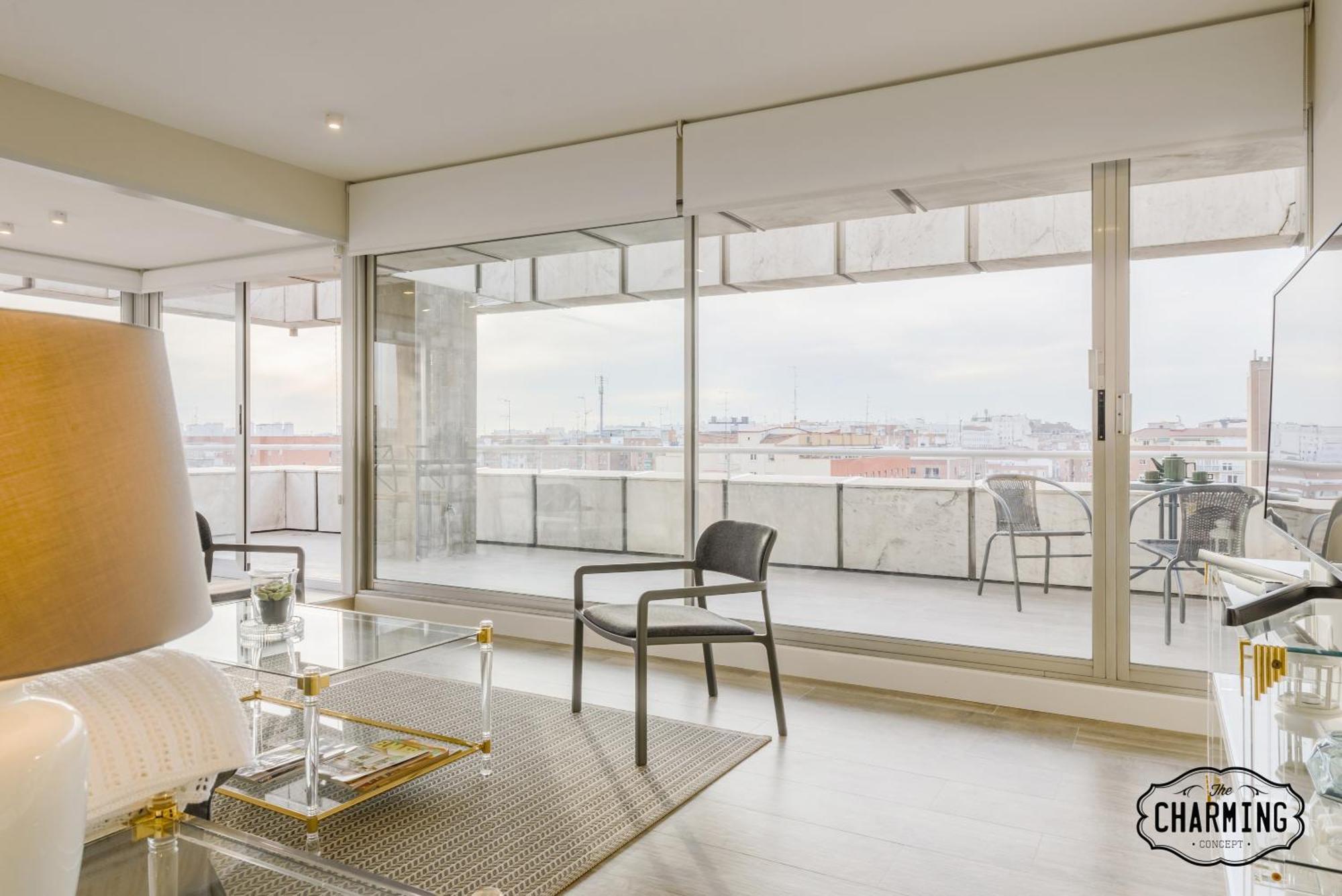 Charming Eurobuilding 2 Terrace Exclusive - Plaza De Parking Apartment Madrid Bagian luar foto